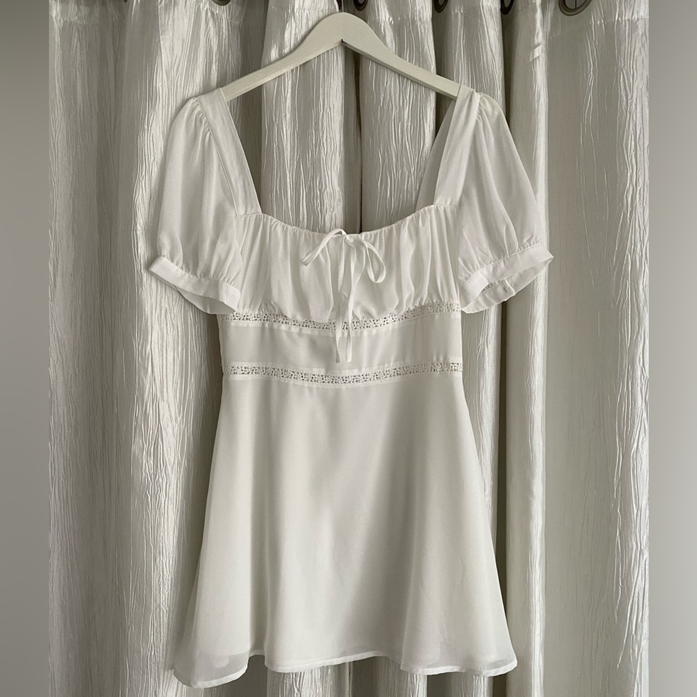 Privacy Please large mini white dress